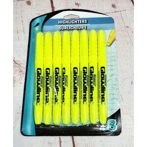 New Promarx Glowline Mega Bold Ultra Fine Gel Clix 8 Count Highlighters School